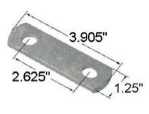 SHACKLE STRAP 2.625 HC 1.25W 3.905 TALL 9/16 HOLES